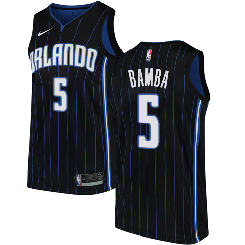Nike Magic #5 Mohamed Bamba Black Youth NBA Swingman Statement Edition Jersey Nike Magic #5 Mohamed Bamba Black Youth NBA Swingman Statement Edition Jersey