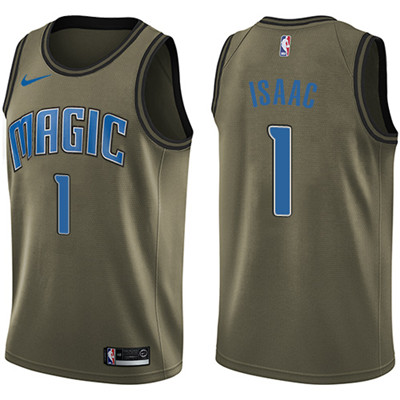 Nike Magic #1 Jonathan Isaac Green Salute to Service Youth NBA Swingman Jersey Nike Magic #1 Jonathan Isaac Green Salute to Service Youth NBA Swingman Jersey