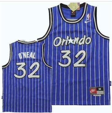 Youth NBA Magic #32 Shaquille O'Neal Blue Nike Throwback Stitched Jersey Youth NBA Magic #32 Shaquille O'Neal Blue Nike Throwback Stitched Jersey