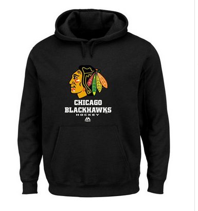 Chicago Blackhawks Majestic Critical Victory VIII Fleece Hoodie Black Chicago Blackhawks Majestic Critical Victory VIII Fleece Hoodie Black