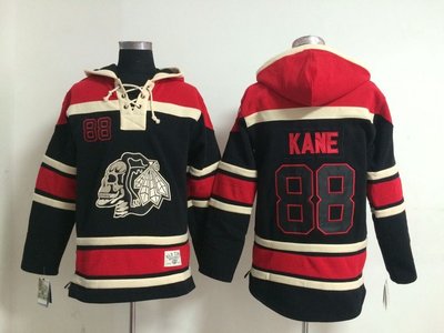 Chicago Blackhawks #88Kane Black Sawyer Hooded Sweatshirt Stitched NHL jersey Chicago Blackhawks #88Kane Black Sawyer Hooded Sweatshirt Stitched NHL jersey