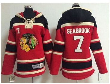 Youth NHL Blackhawks #7 Brent Seabrook Red Sawyer Hooded Sweatshirt Stitched Jersey Youth NHL Blackhawks #7 Brent Seabrook Red Sawyer Hooded Sweatshirt Stitched Jersey