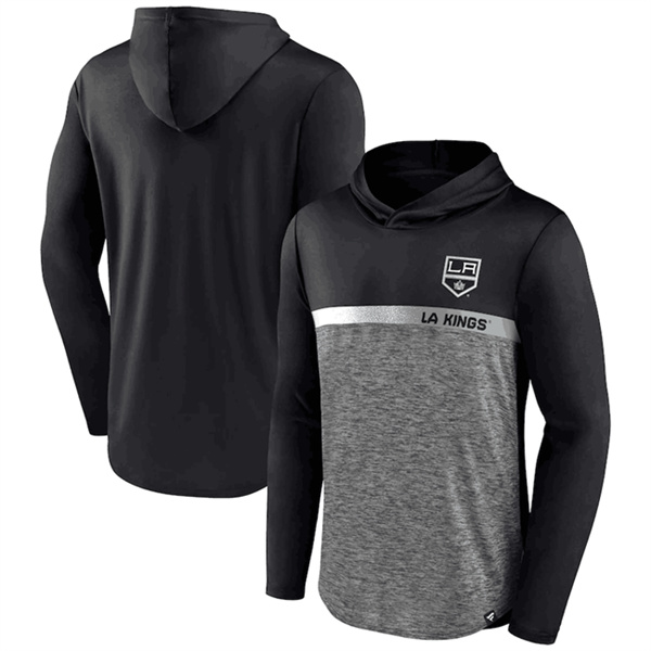 Men's Los Angeles Kings Black Podium Defender Pullover Hoodie Men's Los Angeles Kings Black Podium Defender Pullover Hoodie