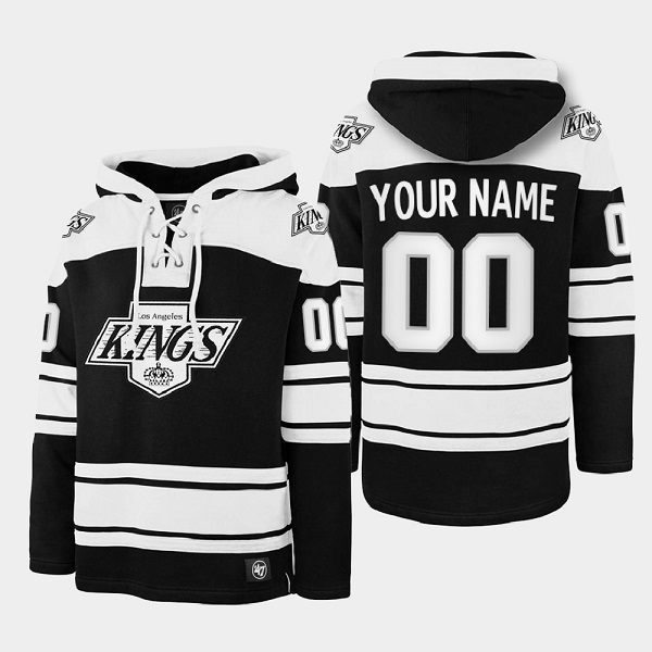 Men's Los Angeles Kings Active Player Custom Black Ageless Must-Have Lace-Up Pullover Hoodie Men's Los Angeles Kings Active Player Custom Black Ageless Must-Have Lace-Up Pullover Hoodie