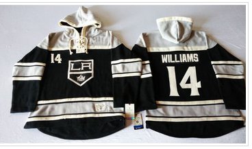 Los Angeles Kings #14 Justin Williams Black Sawyer Hooded Sweatshirt Stitched NHL Jersey Los Angeles Kings #14 Justin Williams Black Sawyer Hooded Sweatshirt Stitched NHL Jersey