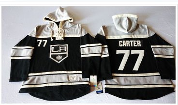 Los Angeles Kings #77 Jeff Carter Black Sawyer Hooded Sweatshirt Stitched NHL Jersey Los Angeles Kings #77 Jeff Carter Black Sawyer Hooded Sweatshirt Stitched NHL Jersey