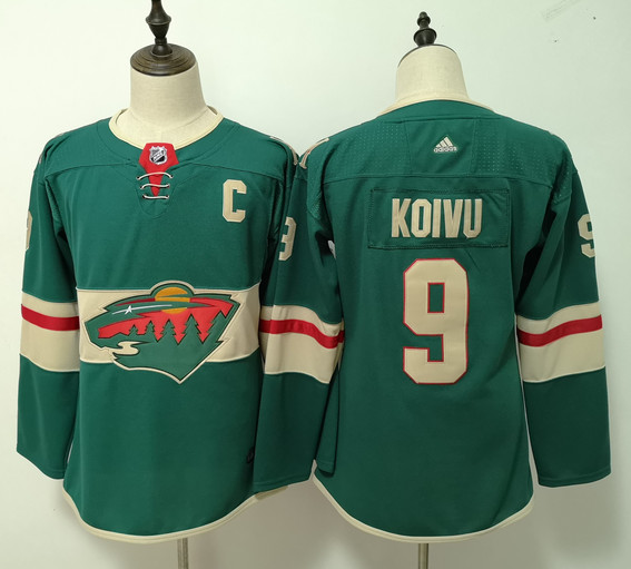 Women Wild 9 Mikko Koivu Green Women Adidas Jersey Women Wild 9 Mikko Koivu Green Women Adidas Jersey