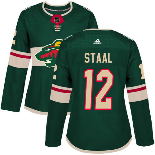 Adidas Wild #12 Eric Staal Green Home Authentic Women's Stitched NHL Jersey Adidas Wild #12 Eric Staal Green Home Authentic Women's Stitched NHL Jersey