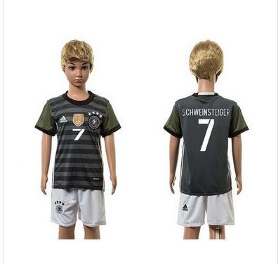 Germany #7 Schweinsteiger Away Kid Soccer Country Jersey