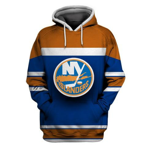 Islanders Blue All Stitched Hooded Sweatshirt Islanders Blue All Stitched Hooded Sweatshirt