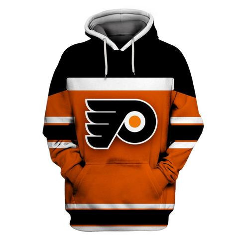 Flyers Orange Black All Stitched Hooded Sweatshirt Flyers Orange Black All Stitched Hooded Sweatshirt