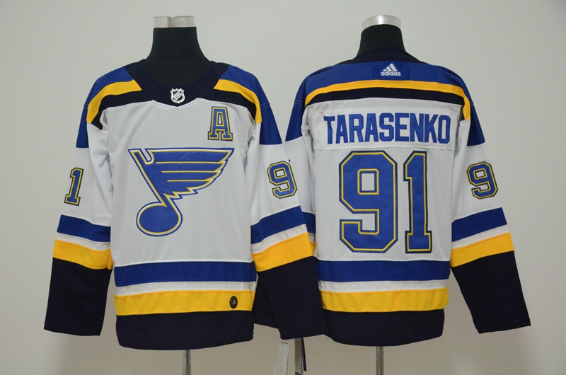 Blues 91 Vladimir Tarasenko White Adidas Jersey Blues 91 Vladimir Tarasenko White Adidas Jersey