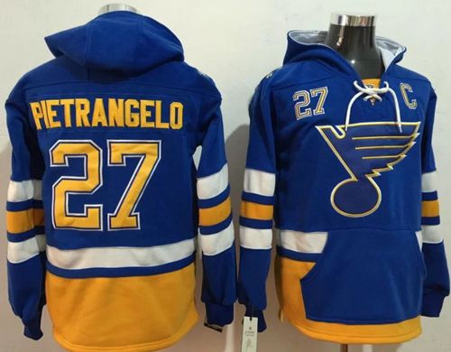Blues #27 Alex Pietrangelo Light Blue Name & Number Pullover NHL Hoodie Blues #27 Alex Pietrangelo Light Blue Name & Number Pullover NHL Hoodie