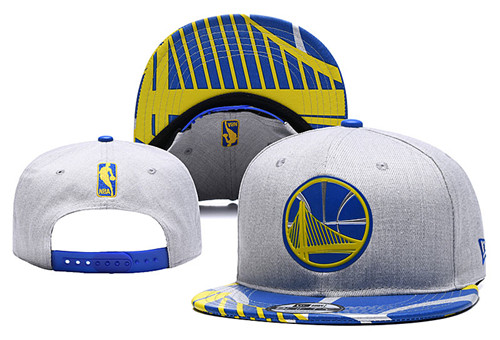 Warriors Team Logo Gray Adjustable Hat YD