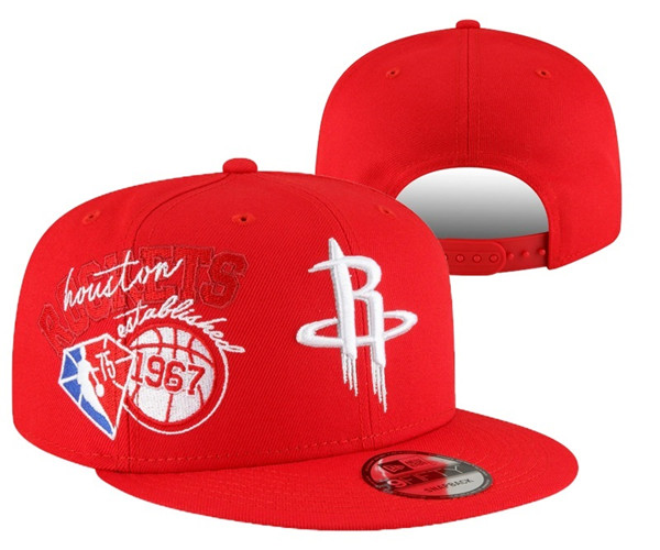 Houston Rockets Stitched Snapback 75th Anniversary Hats 0013 Houston Rockets Stitched Snapback 75th Anniversary Hats 0013
