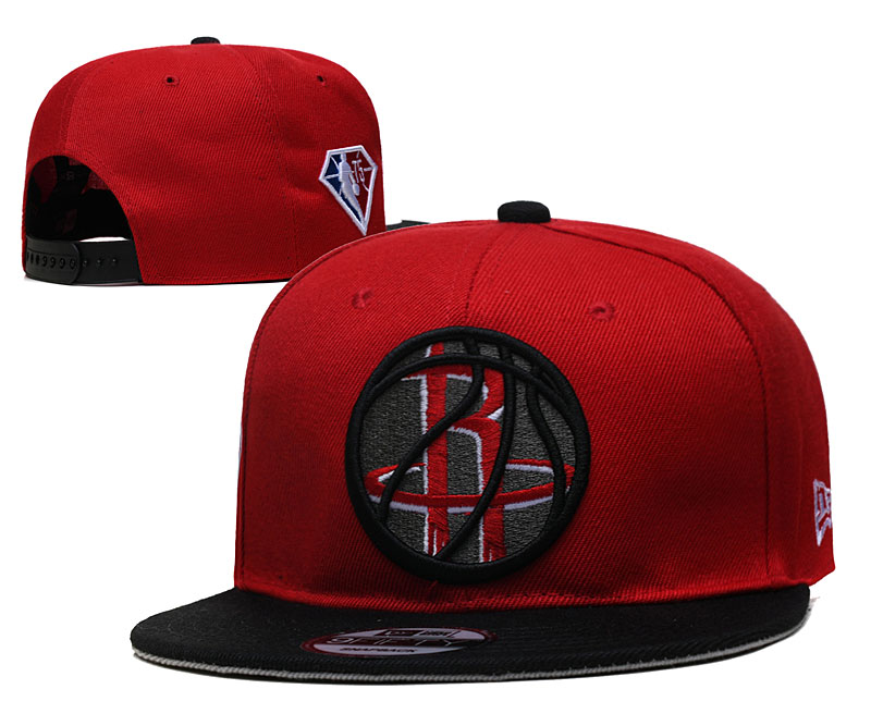 Rockets Team Logo New Era Red Black 2021 NBA Draft Adjustable Hat YD Rockets Team Logo New Era Red Black 2021 NBA Draft Adjustable Hat YD