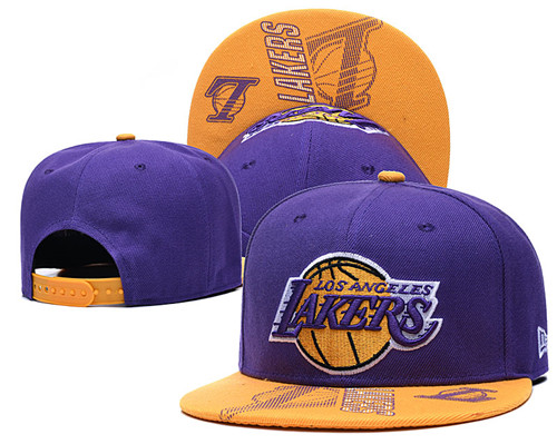 Lakers Team Logo Purple Adjustable Hat GS Lakers Team Logo Purple Adjustable Hat GS