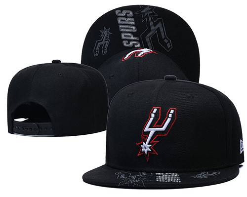Spurs Team Logo Black Adjustable Hat GS Spurs Team Logo Black Adjustable Hat GS