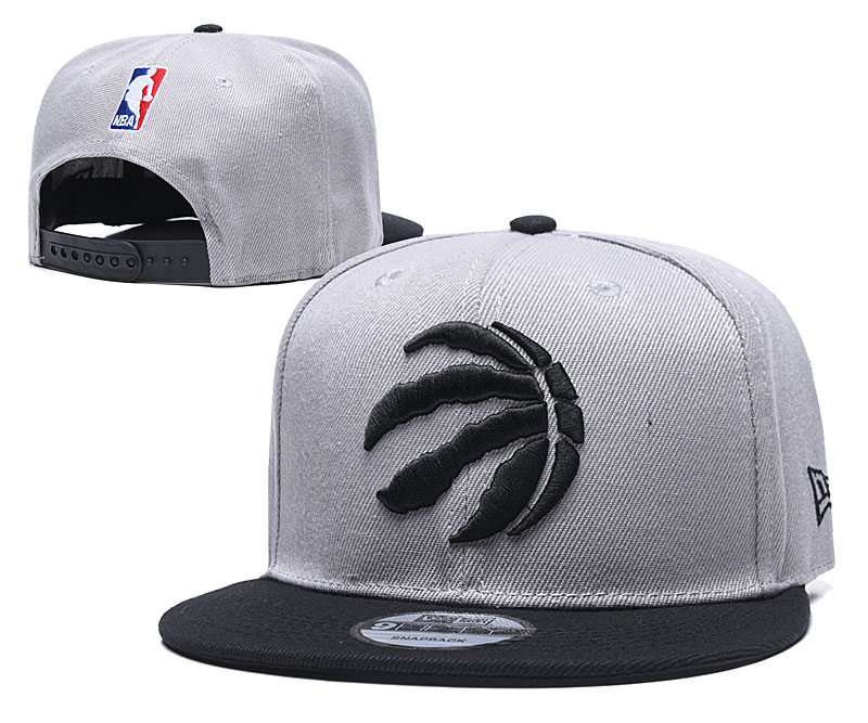 Raptors Fresh Logo Gray Black Adjustable Hat TX Raptors Fresh Logo Gray Black Adjustable Hat TX