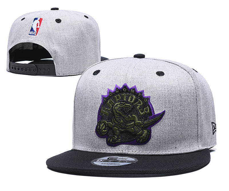 Raptors Team Logo Gray Black Adjustable Hat TX Raptors Team Logo Gray Black Adjustable Hat TX