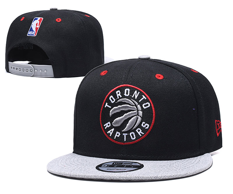 Raptors Team Logo Black Gray Adjustable Hat TX Raptors Team Logo Black Gray Adjustable Hat TX