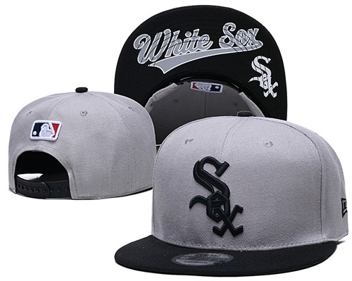 White Sox Team White Logo Gray Adjustable Hat GS White Sox Team White Logo Gray Adjustable Hat GS