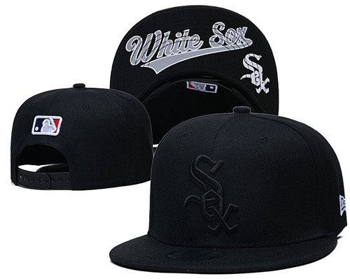 White Sox Team Logo Black Adjustable Hat GS White Sox Team Logo Black Adjustable Hat GS
