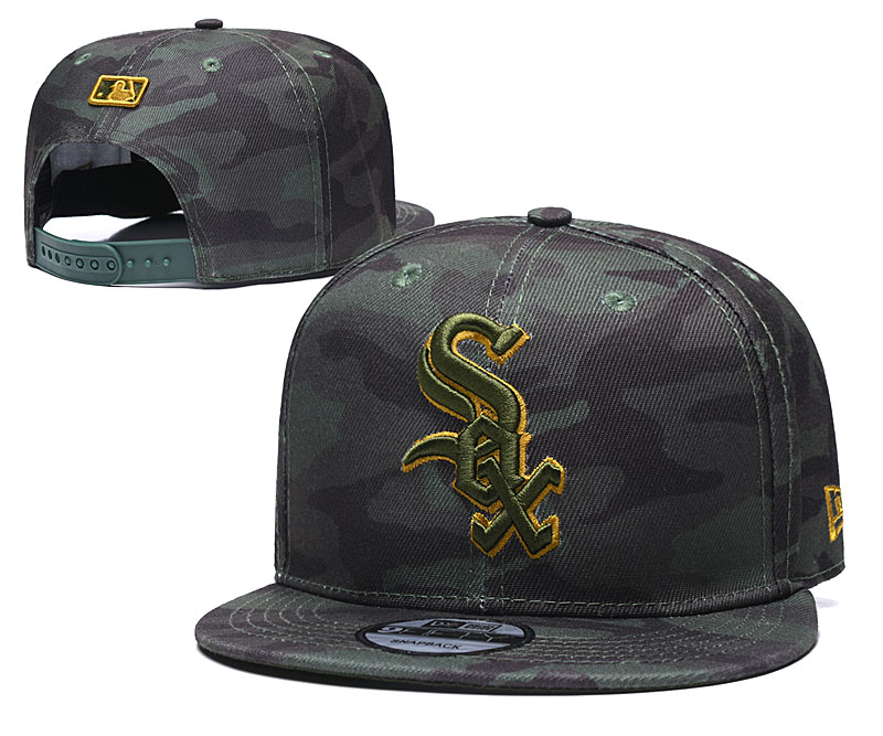 White Sox Team Logo Camo Adjustable Hat TX White Sox Team Logo Camo Adjustable Hat TX