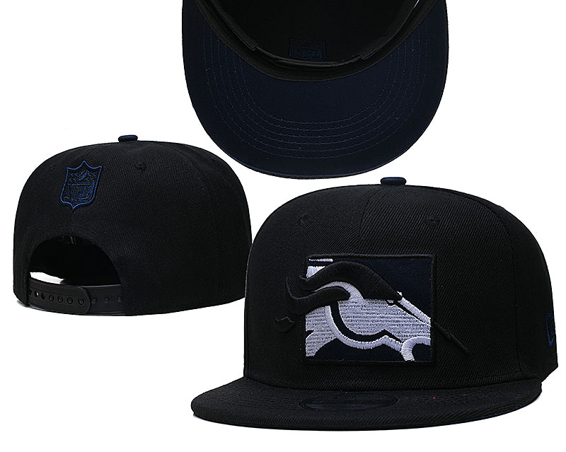 Broncos Team Logo Black New Era Adjustable Hat GS Broncos Team Logo Black New Era Adjustable Hat GS