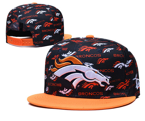 Broncos Team Logos Black Orange Adjustable Hat LH Broncos Team Logos Black Orange Adjustable Hat LH