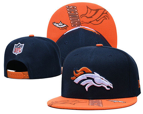 Broncos Team Logo Navy Orange Adjustable Hat GS Broncos Team Logo Navy Orange Adjustable Hat GS
