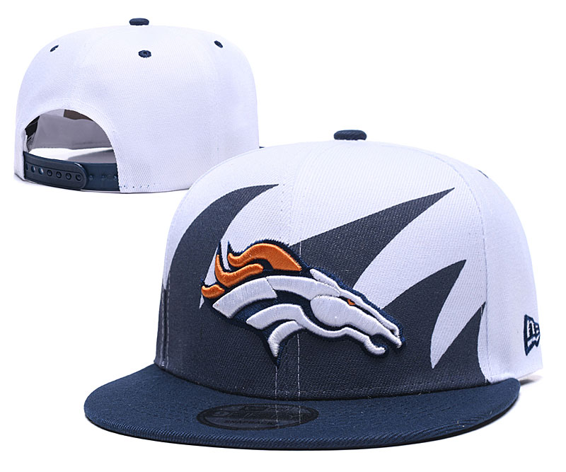 Broncos Team Logo White Navy Adjustable Hat GS Broncos Team Logo White Navy Adjustable Hat GS