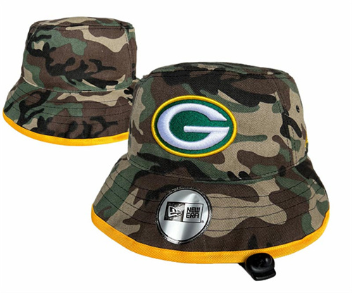 Green Bay Packers Salute To Service Stitched Bucket Fisherman Hats 0148 Green Bay Packers Salute To Service Stitched Bucket Fisherman Hats 0148