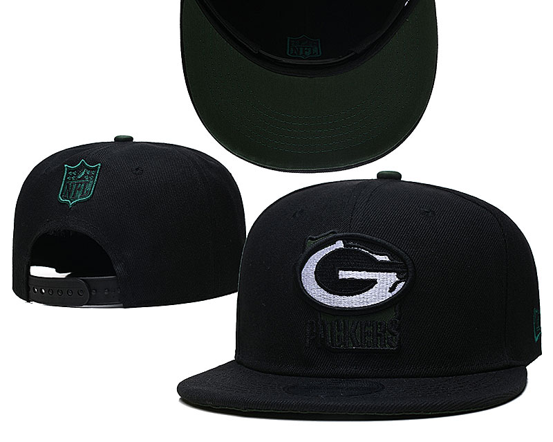 Packers Team Logo Black New Era Adjustable Hat GS Packers Team Logo Black New Era Adjustable Hat GS