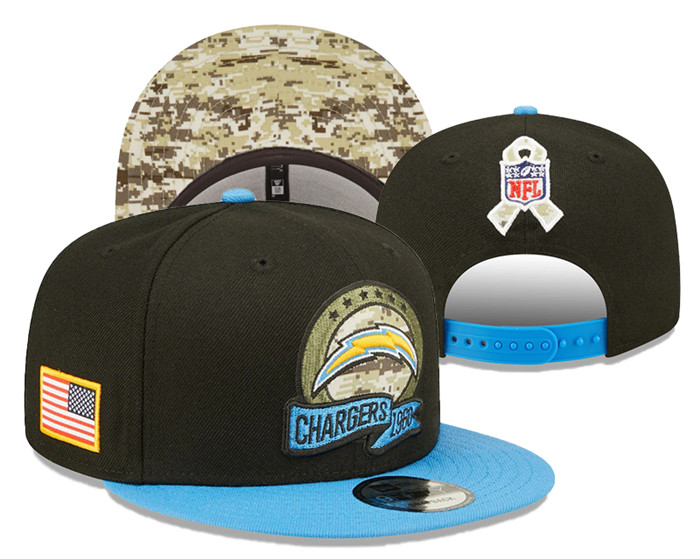 Los Angeles Chargers Salue To Service Stitched Snapback Hats 052 Los Angeles Chargers Salue To Service Stitched Snapback Hats 052
