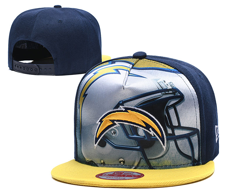 Chargers Team Logo Navy Yellow Adjustable Leather Hat TX Chargers Team Logo Navy Yellow Adjustable Leather Hat TX