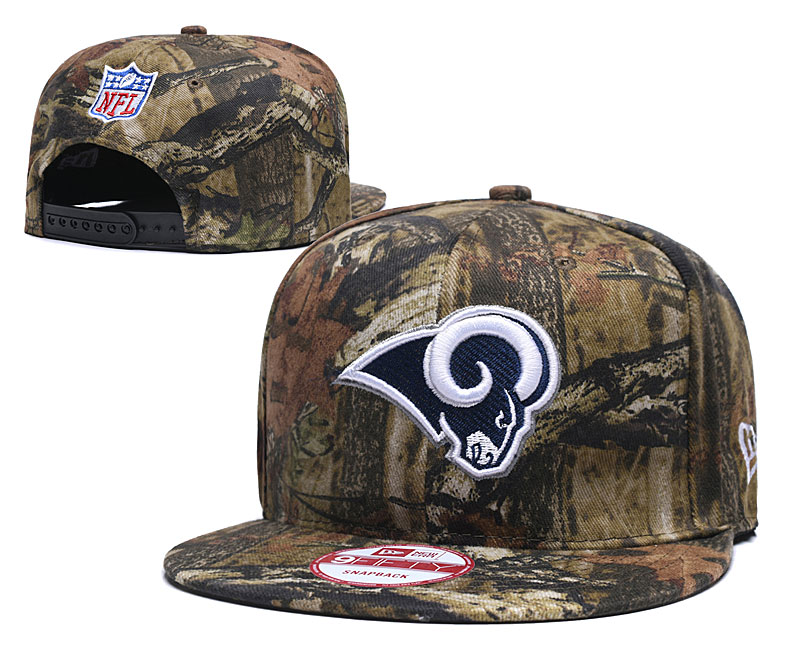 Rams Team Logo Camo Adjustable Hat LT