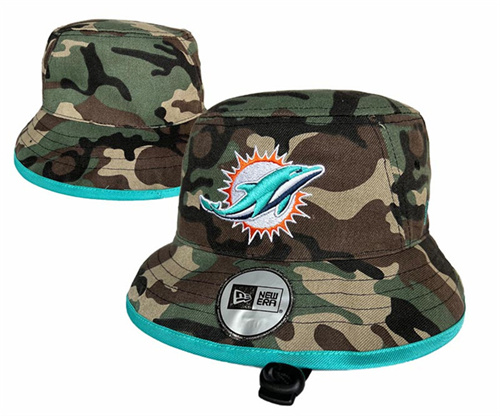 Miami Dolphins Salute To Service Stitched Bucket Fisherman Hats 0105 Miami Dolphins Salute To Service Stitched Bucket Fisherman Hats 0105