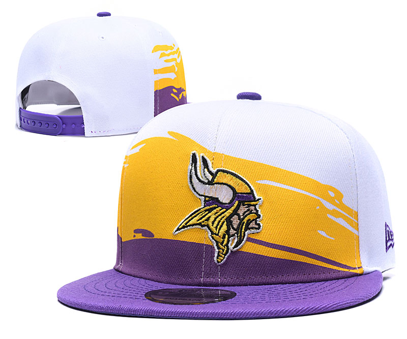 Vikings Team Logo White Adjustable Hat GS Vikings Team Logo White Adjustable Hat GS