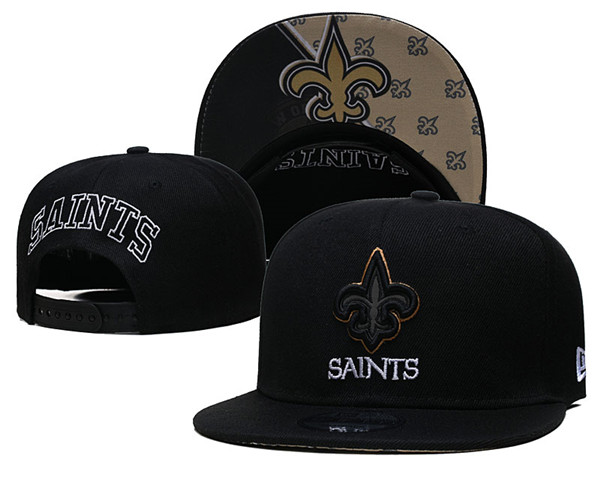 Saints Black Snapback Hat--GS Saints Black Snapback Hat--GS