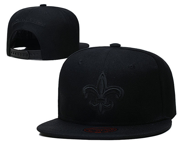 Saints Black Snapback Hat -LH Saints Black Snapback Hat -LH