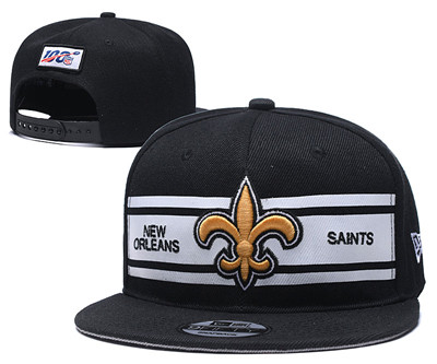 Saints Team Logo Black 100th Season Adjustable Hat YD Saints Team Logo Black 100th Season Adjustable Hat YD