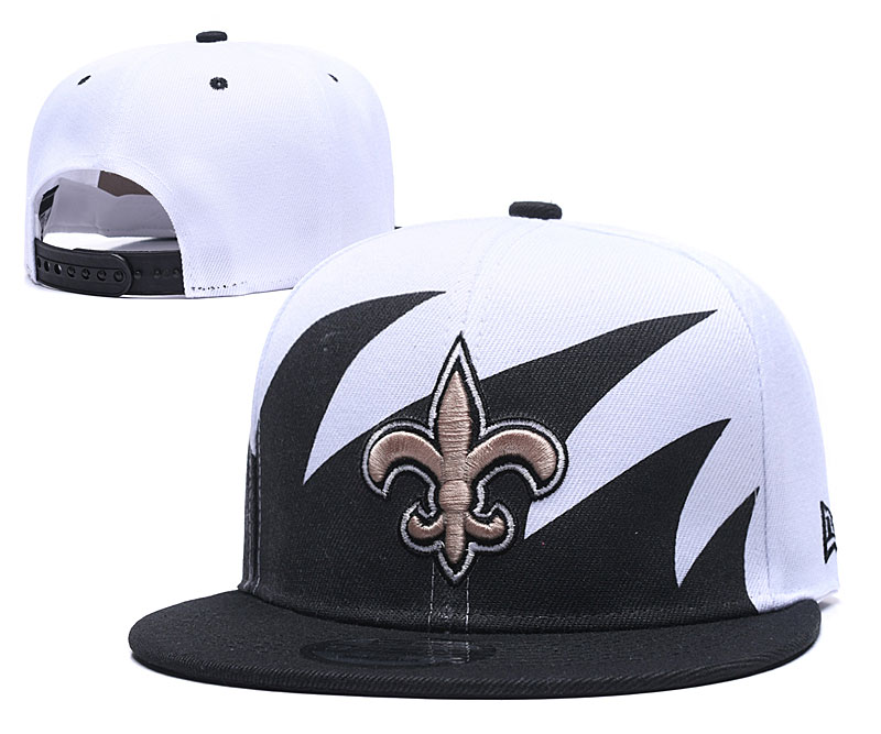 Saints Team Logo White Black Adjustable Hat GS Saints Team Logo White Black Adjustable Hat GS