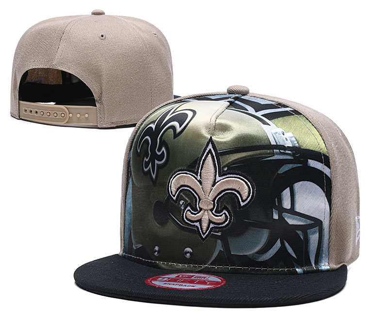 Saints Team Logo Brown Black Adjustable Leather Hat TX Saints Team Logo Brown Black Adjustable Leather Hat TX