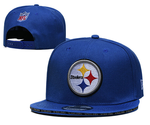 Steelers Blue Snapback Hat--TX Steelers Blue Snapback Hat--TX