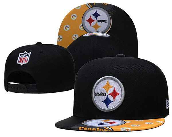 Steelers Black Snapback Hat-- GS Steelers Black Snapback Hat-- GS