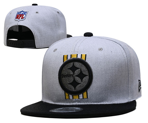 Steelers Gray Snapback Hat --YD Steelers Gray Snapback Hat --YD