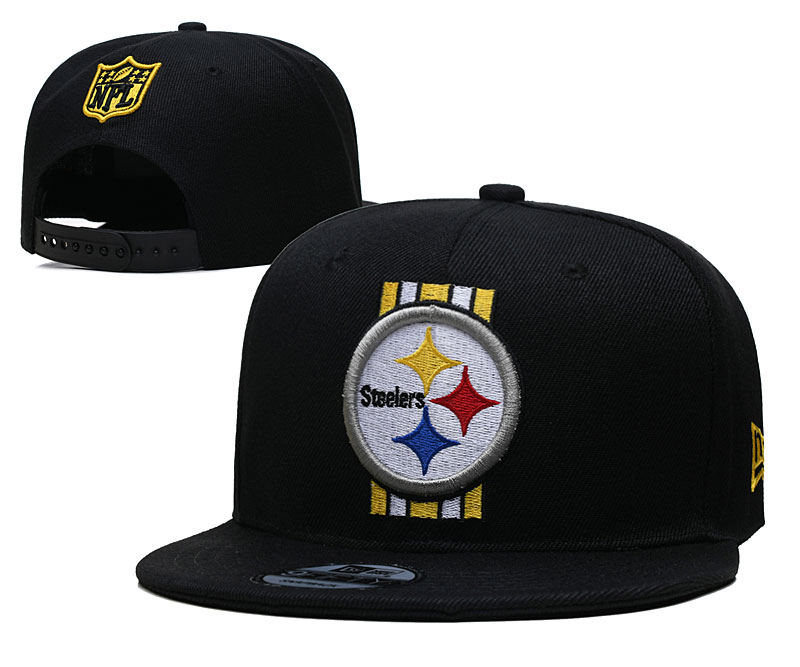 Steelers Black Snapback Hat --YD Steelers Black Snapback Hat --YD