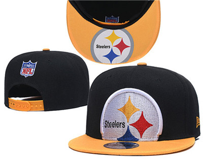 Steelers Team Logo Black Yellow Adjustable Hat GS Steelers Team Logo Black Yellow Adjustable Hat GS