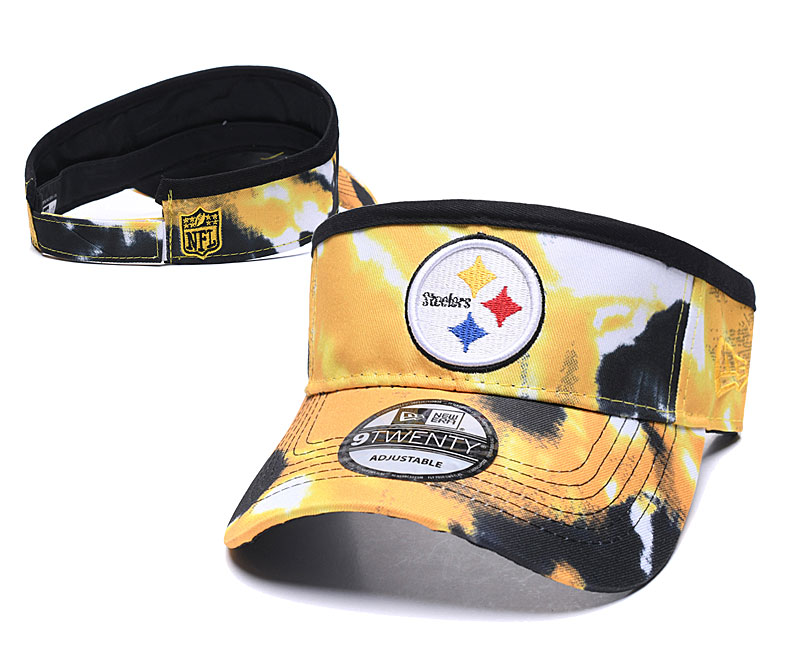 Steelers Logo Smoke Adjustable Visor Hat YD Steelers Logo Smoke Adjustable Visor Hat YD
